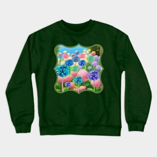 Pastel flowers on canal Crewneck Sweatshirt